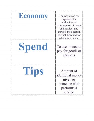 Financial Literacy Terms and Definitions (NL) | Talk with our Kids